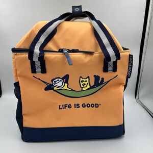 Life Is Good Insulated Cooler Bag 24 Can Handle & Shoulder Strap Lunch Box